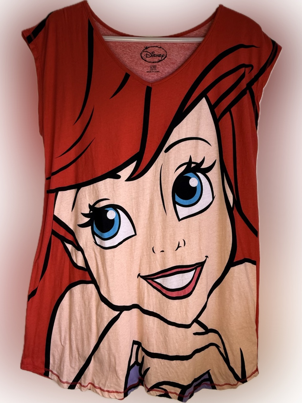 Disney Princess The Little Mermaid Ariel Y2K Shirt Dress Juniors Size XL